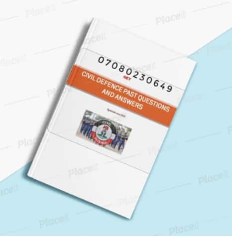 Civil Defence (NSCDC) exam past questions PDF