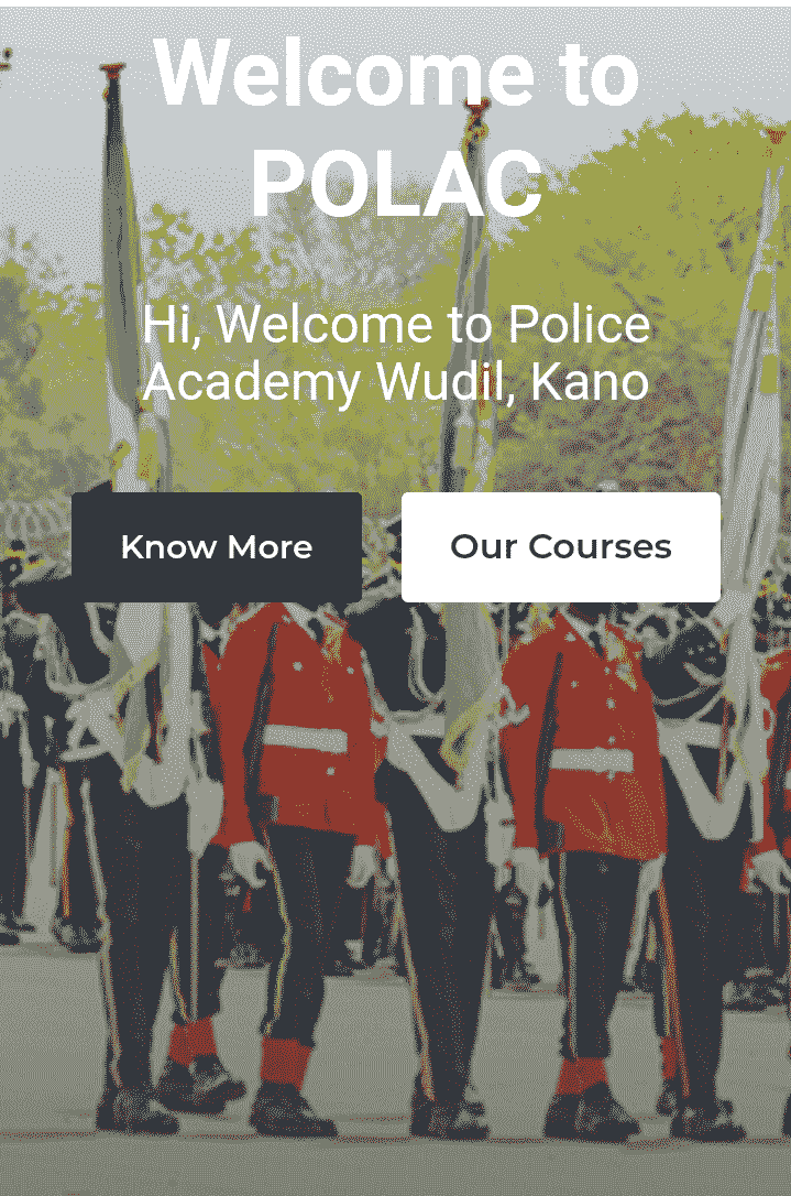 Police academy admission process
